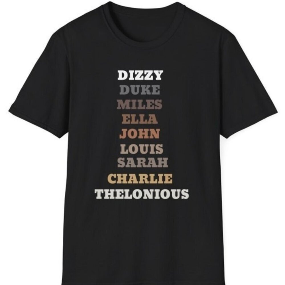 Jazz Greats Fathers Day Gift Music Graphic Unisex T-Shirt 81